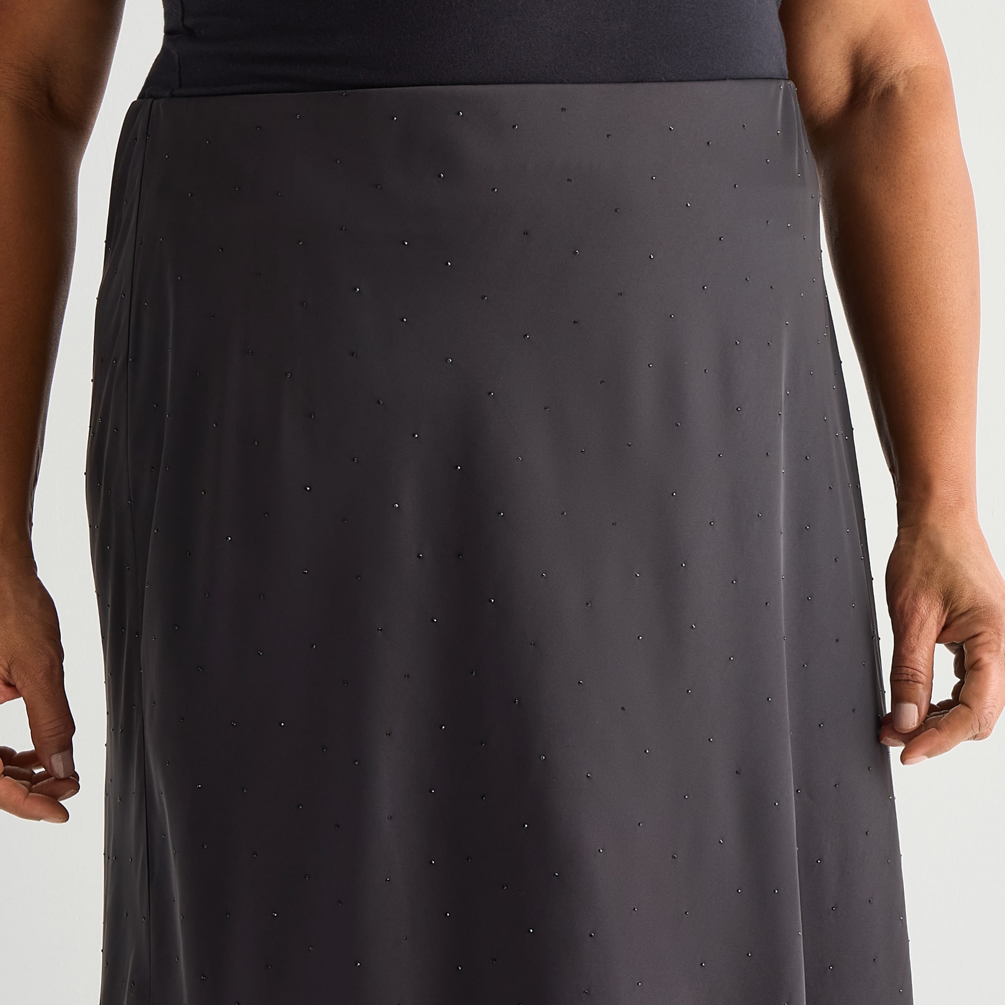 Liz Claiborne Womens Plus Midi A-Line Skirt