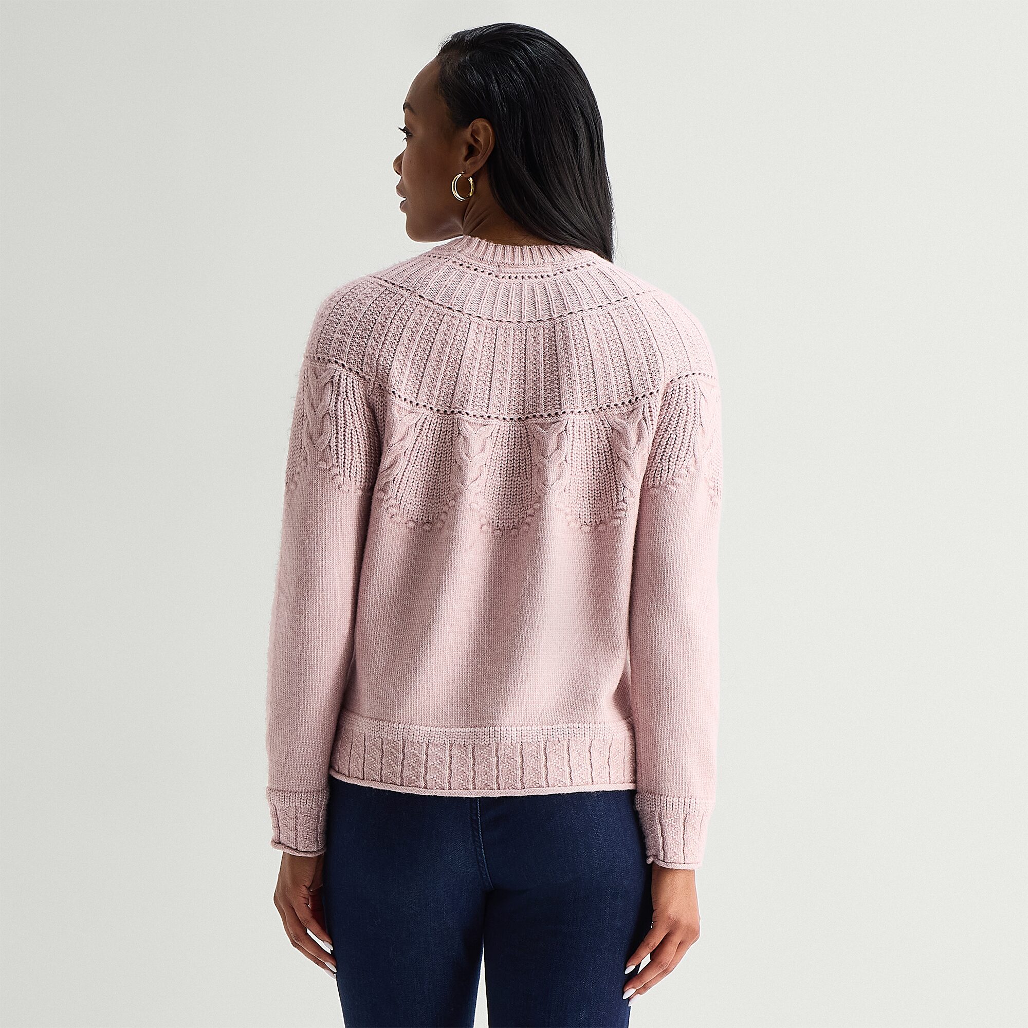 Liz Claiborne Womens Mock Neck Long Sleeve Pullover Sweater