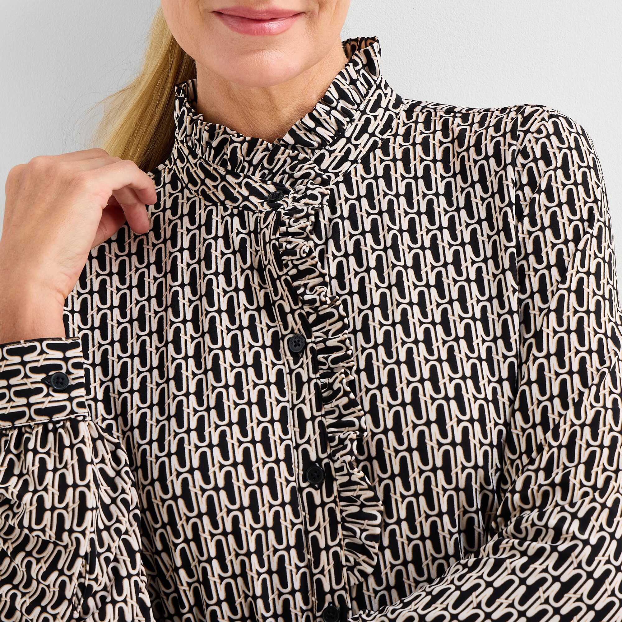 Liz Claiborne Womens Long Sleeve Blouse