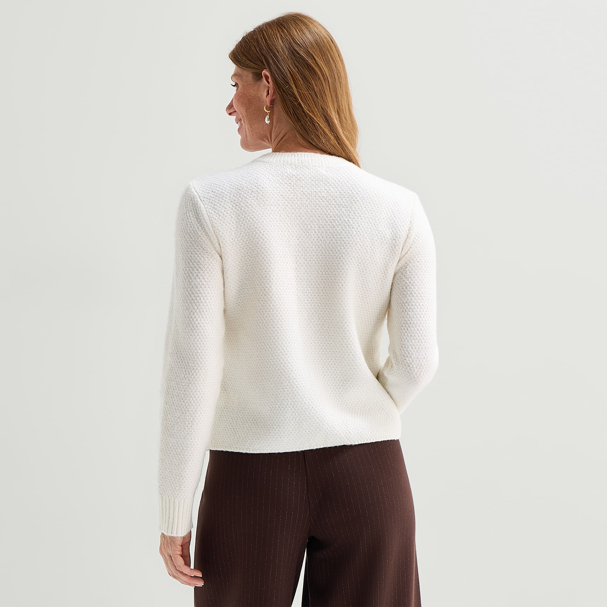 Liz Claiborne Womens V Neck Long Sleeve Button Cardigan