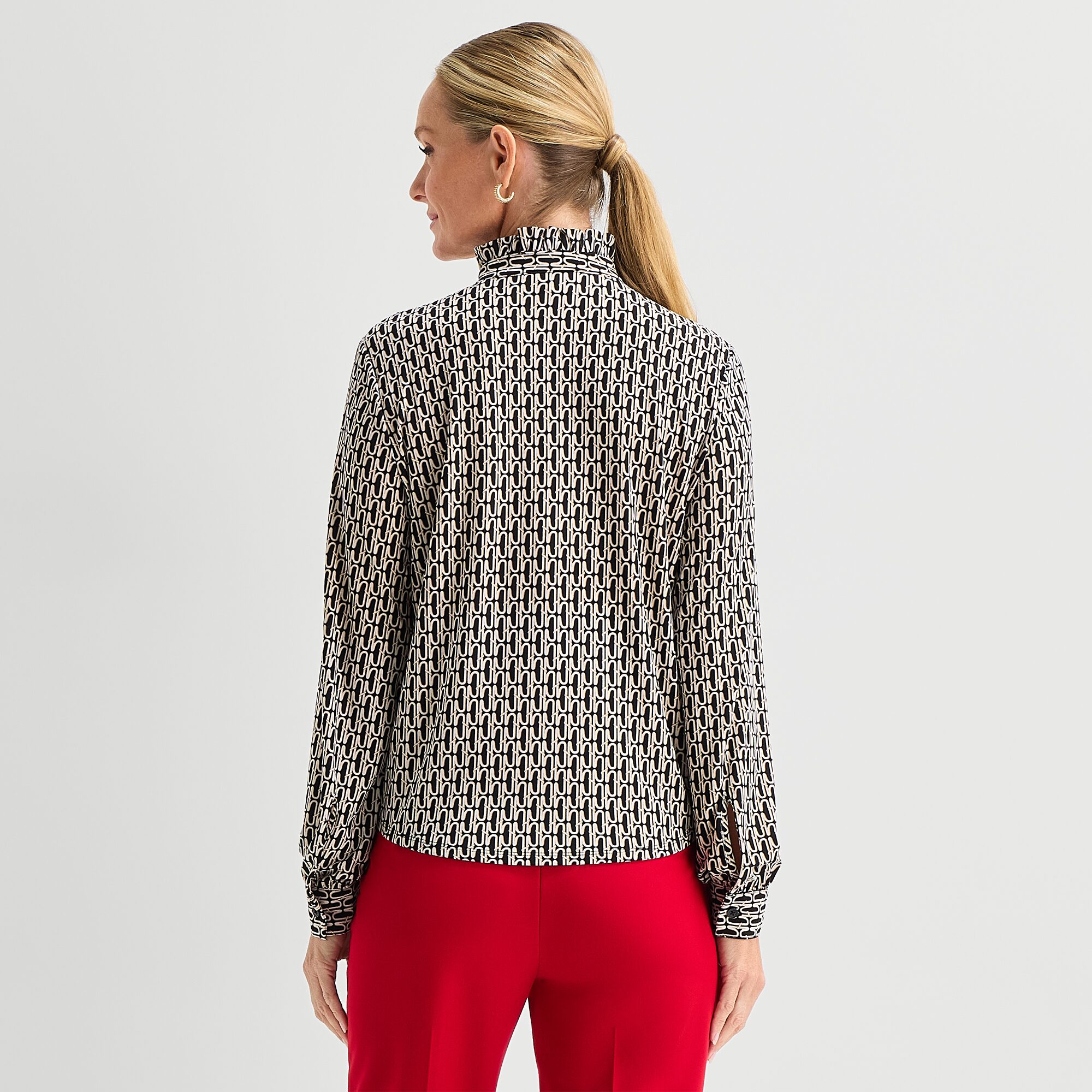 Liz Claiborne Womens Long Sleeve Blouse