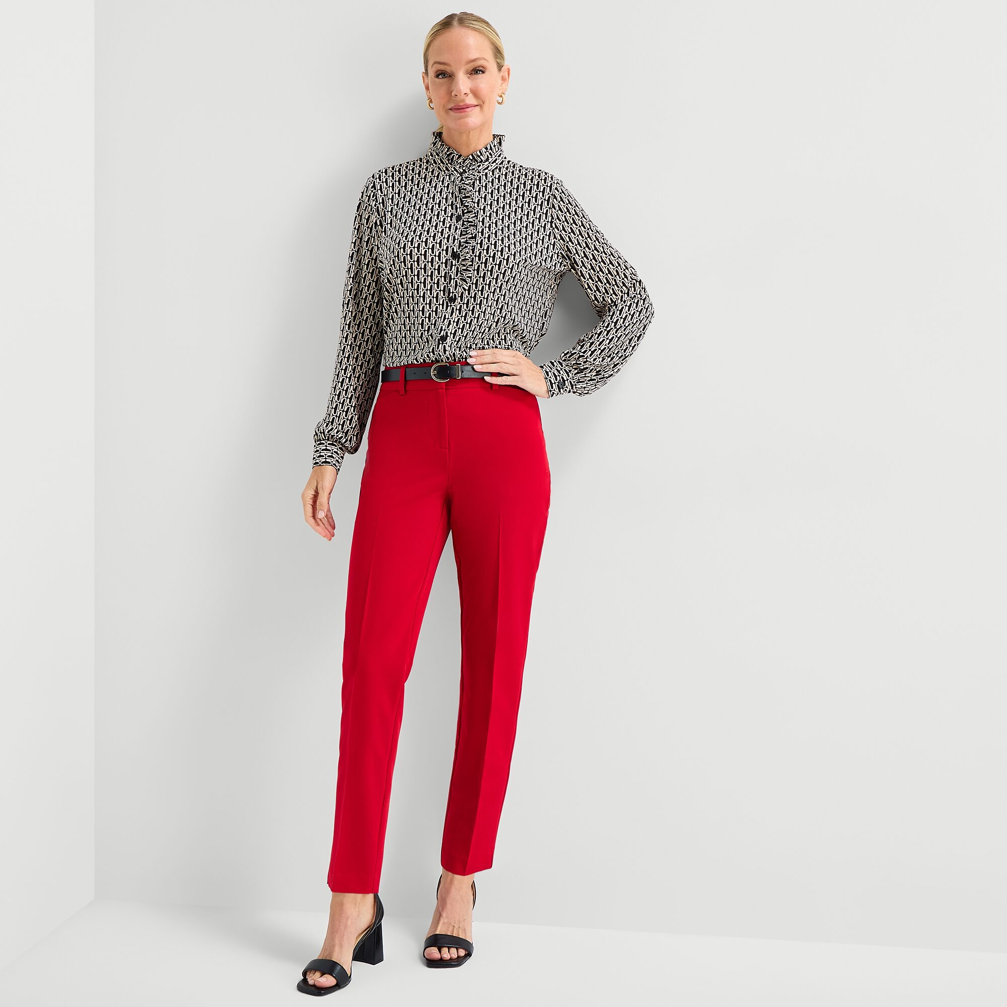 Liz Claiborne Womens Long Sleeve Blouse