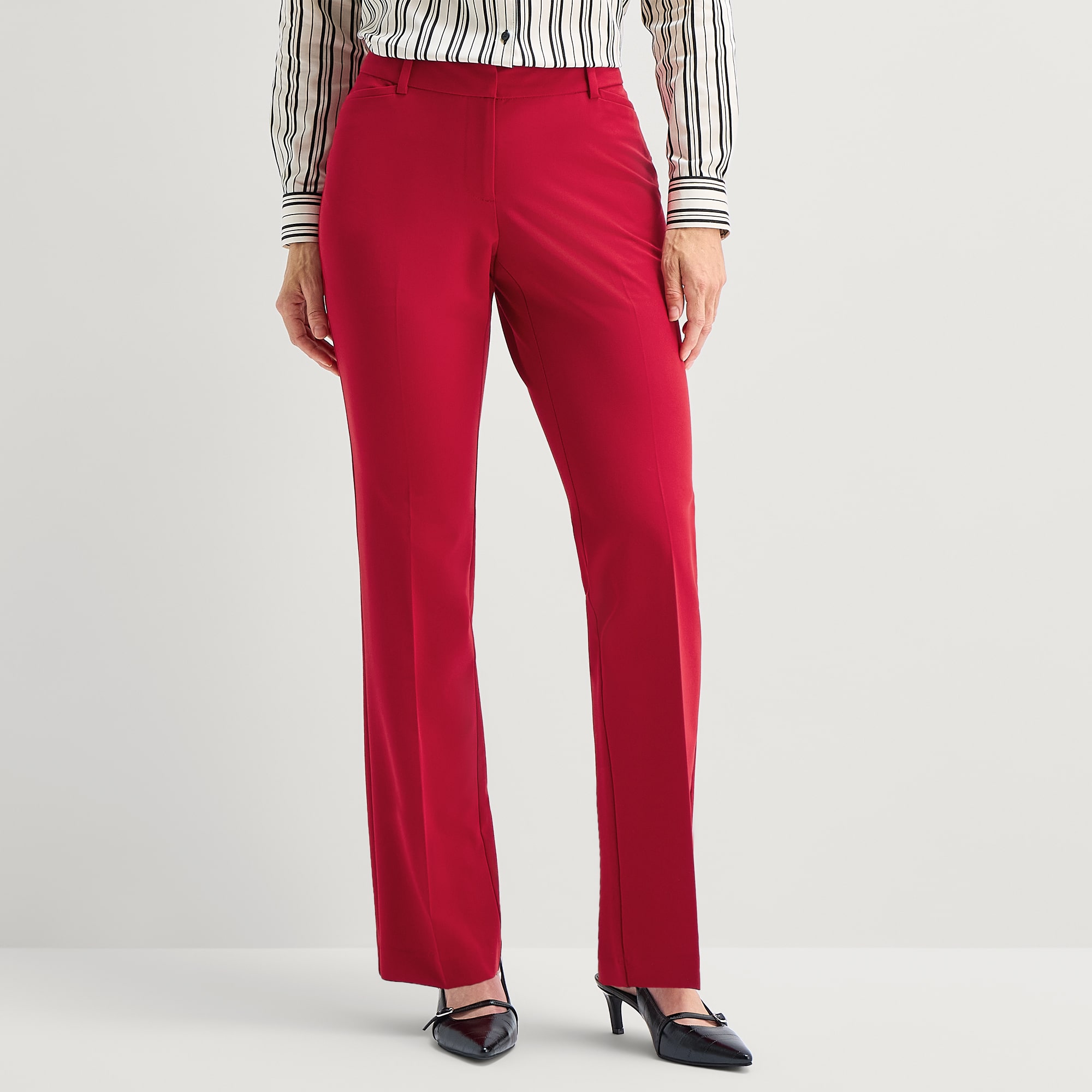 Liz Claiborne Audra Womens Straight Trouser