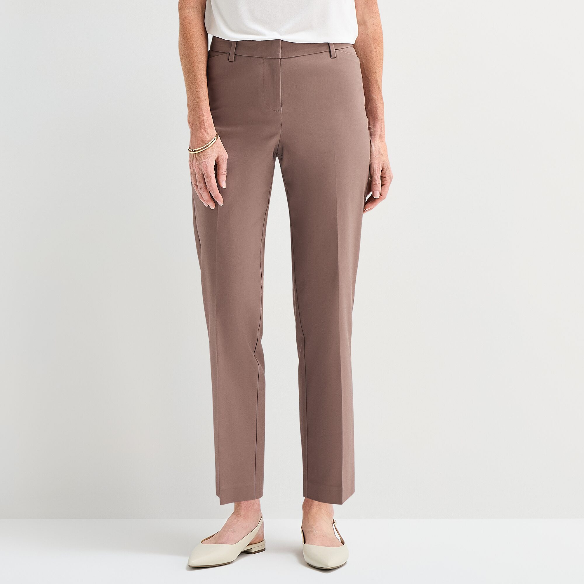 Liz Claiborne Emma Womens Straight Mid Rise Ankle Pant