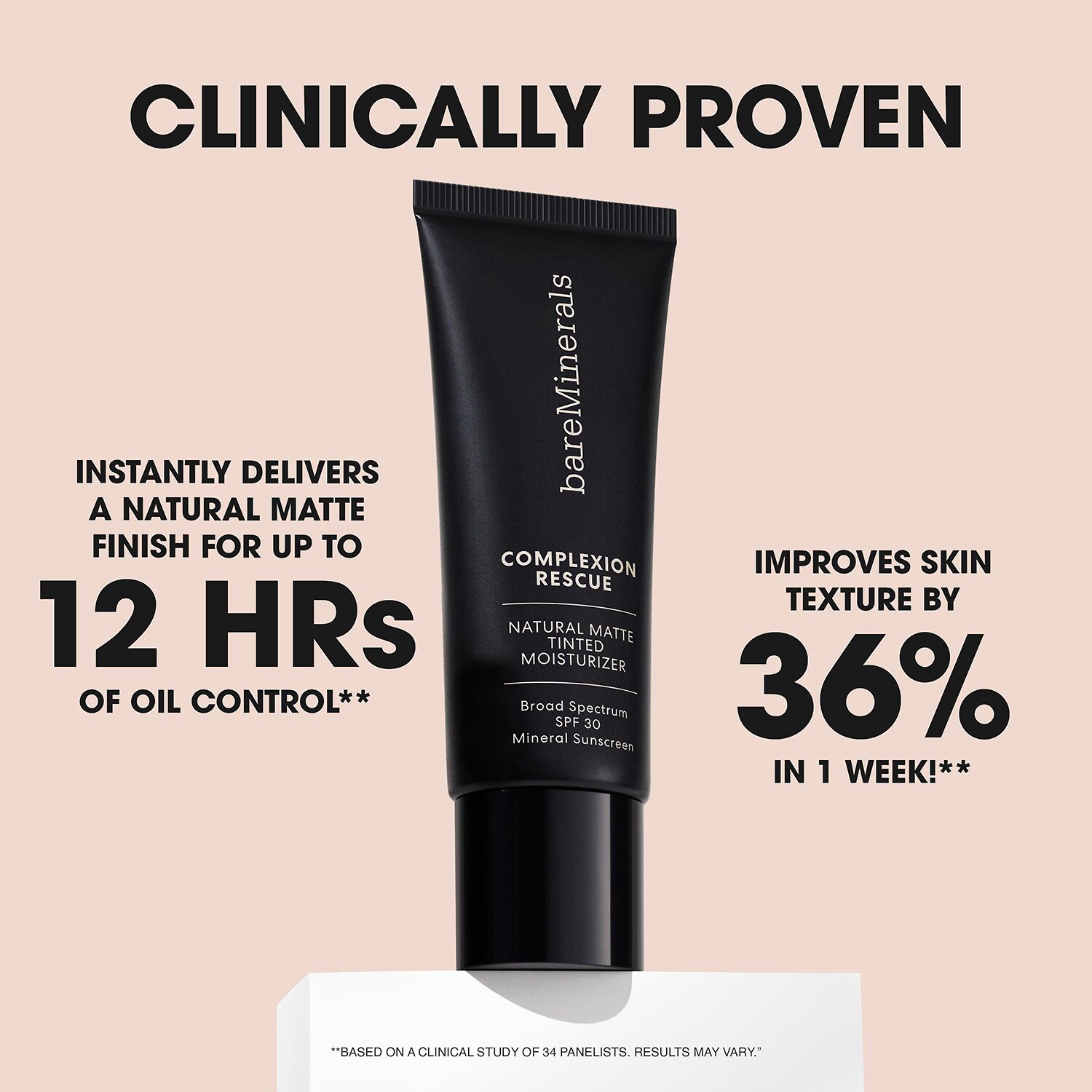 bareMinerals Complexion Rescue® Natural Matte Tinted Moisturizer Mineral SPF 30
