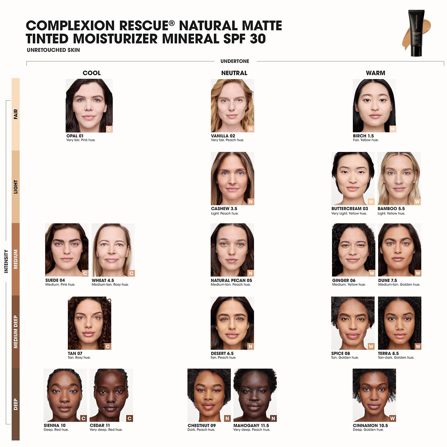 bareMinerals Complexion Rescue® Natural Matte Tinted Moisturizer Mineral SPF 30