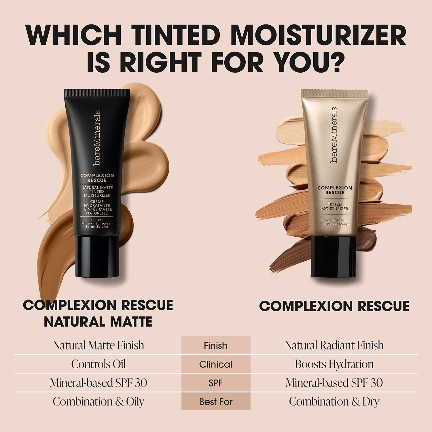 bareMinerals Complexion Rescue® Natural Matte Tinted Moisturizer Mineral SPF 30