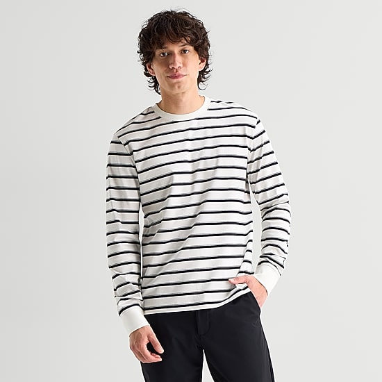Stylus Mens Crew Neck Long Sleeve Big and Tall T-Shirt