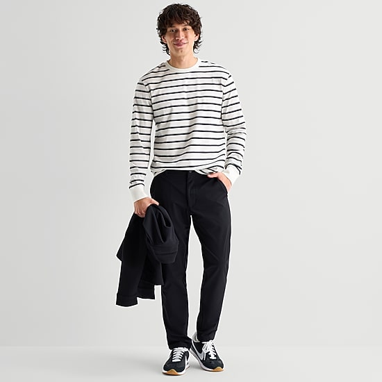 Stylus Mens Crew Neck Long Sleeve Big and Tall T-Shirt