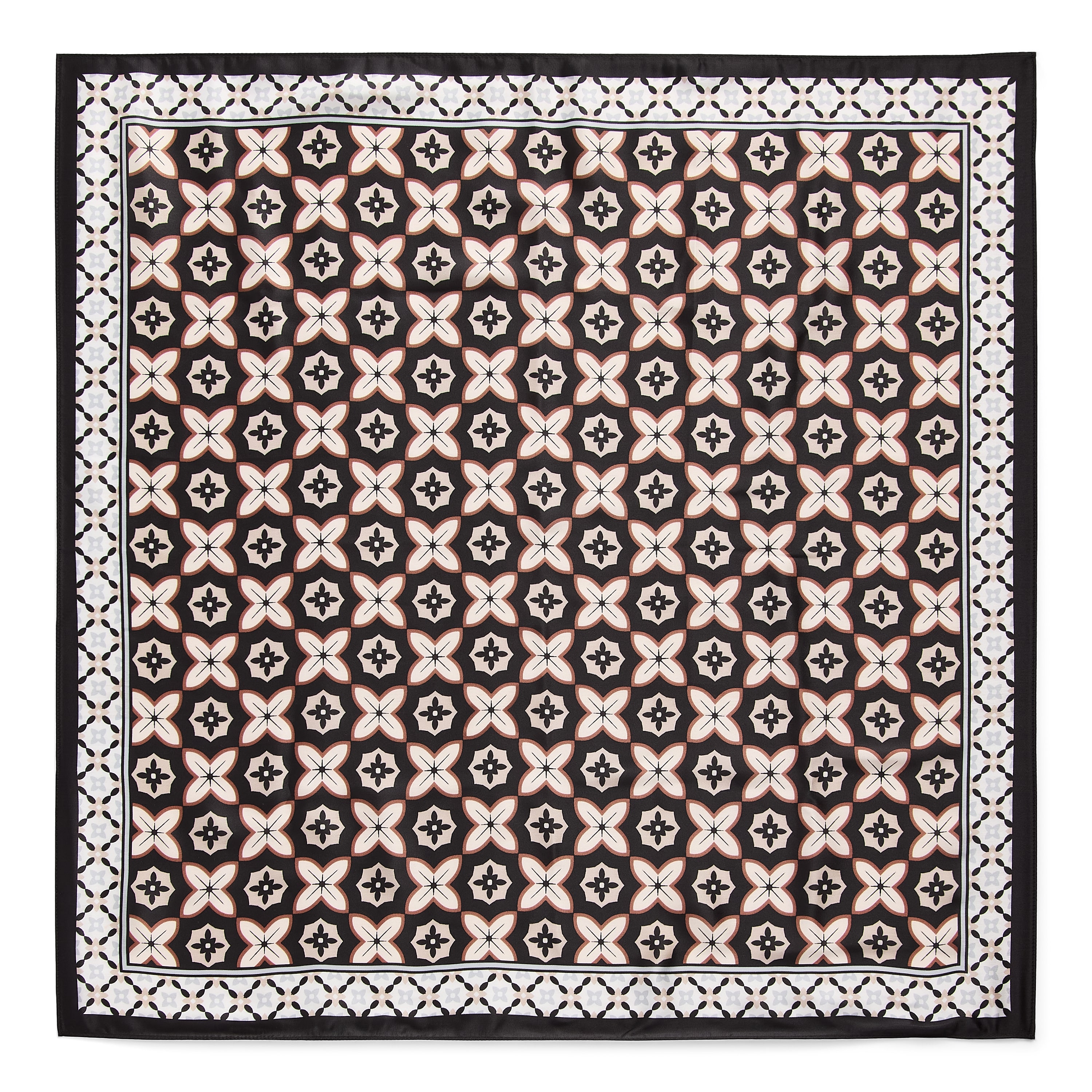 Liz Claiborne Geo Printed Border Square Scarf