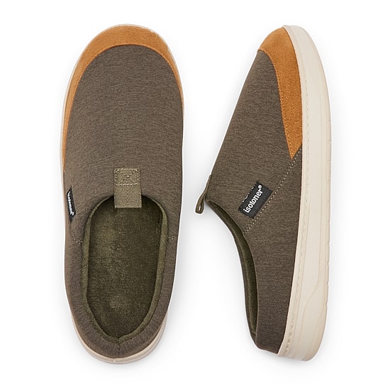 Isotoner Sport Knit Comfort Mens Clog Slippers