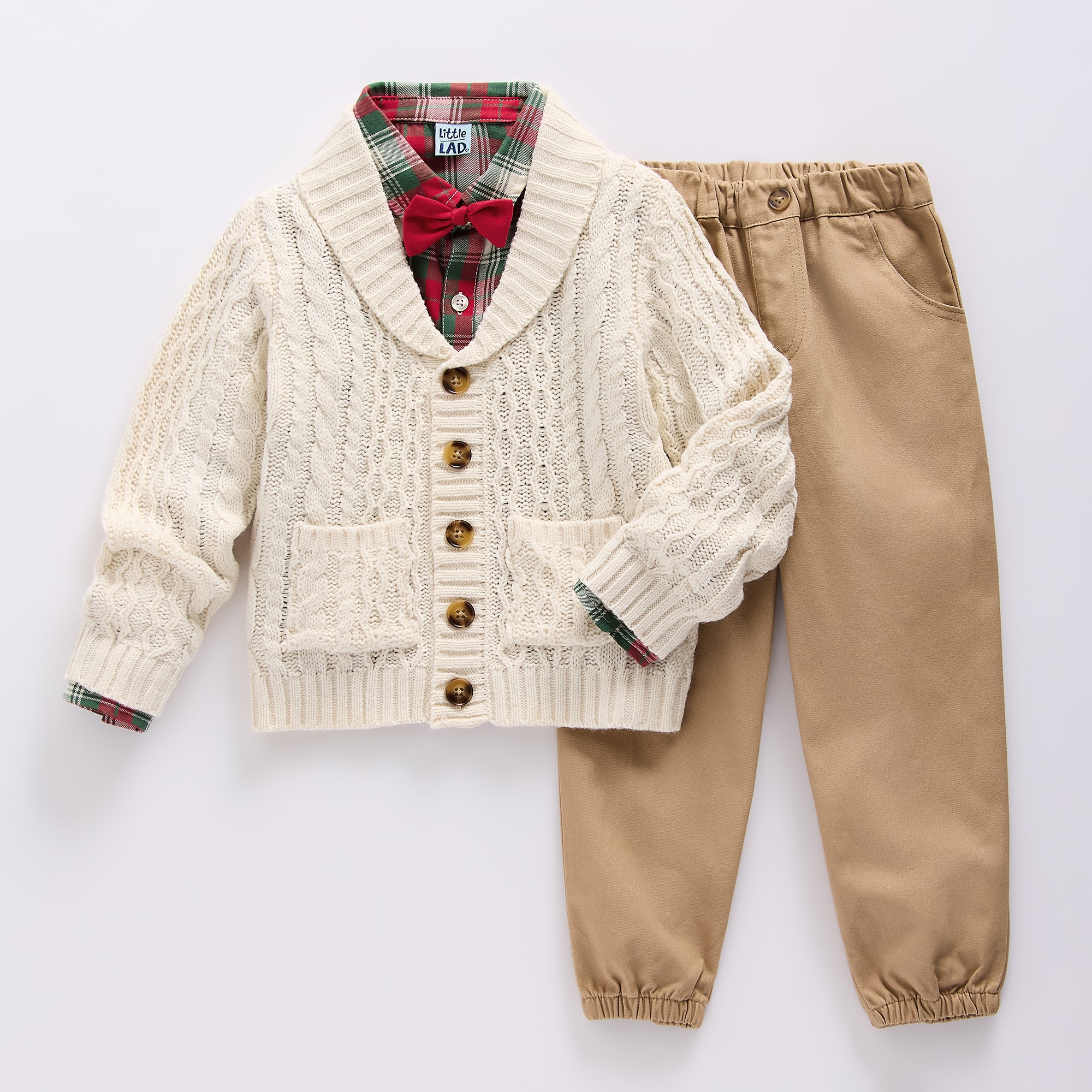 Little Lad Toddler Boys Knit 3-pc. Pant Set