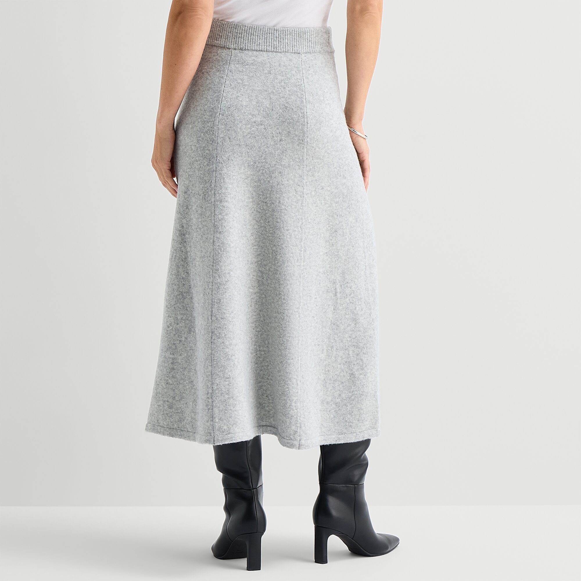 Liz Claiborne Womens High Rise Midi Sweater Knit Pencil Skirt