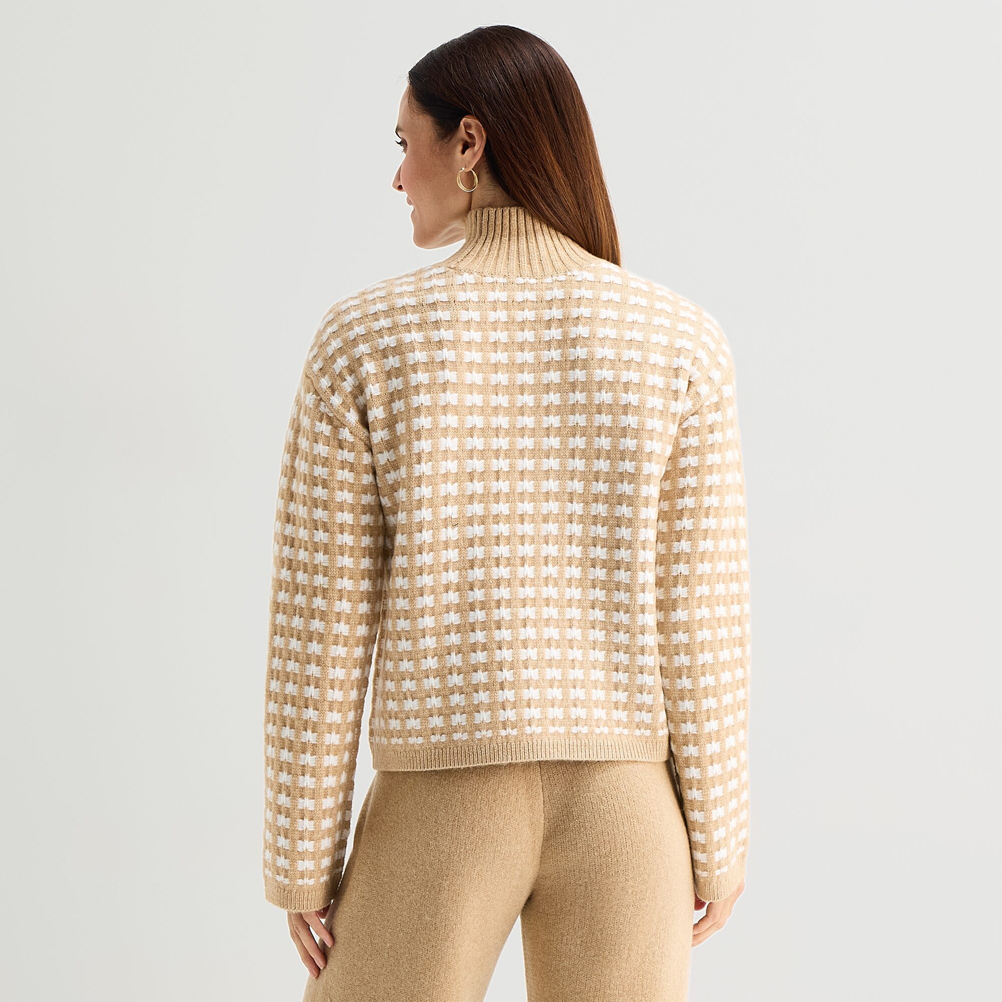 Liz Claiborne Petite Womens Turtleneck Long Sleeve Pullover Sweater