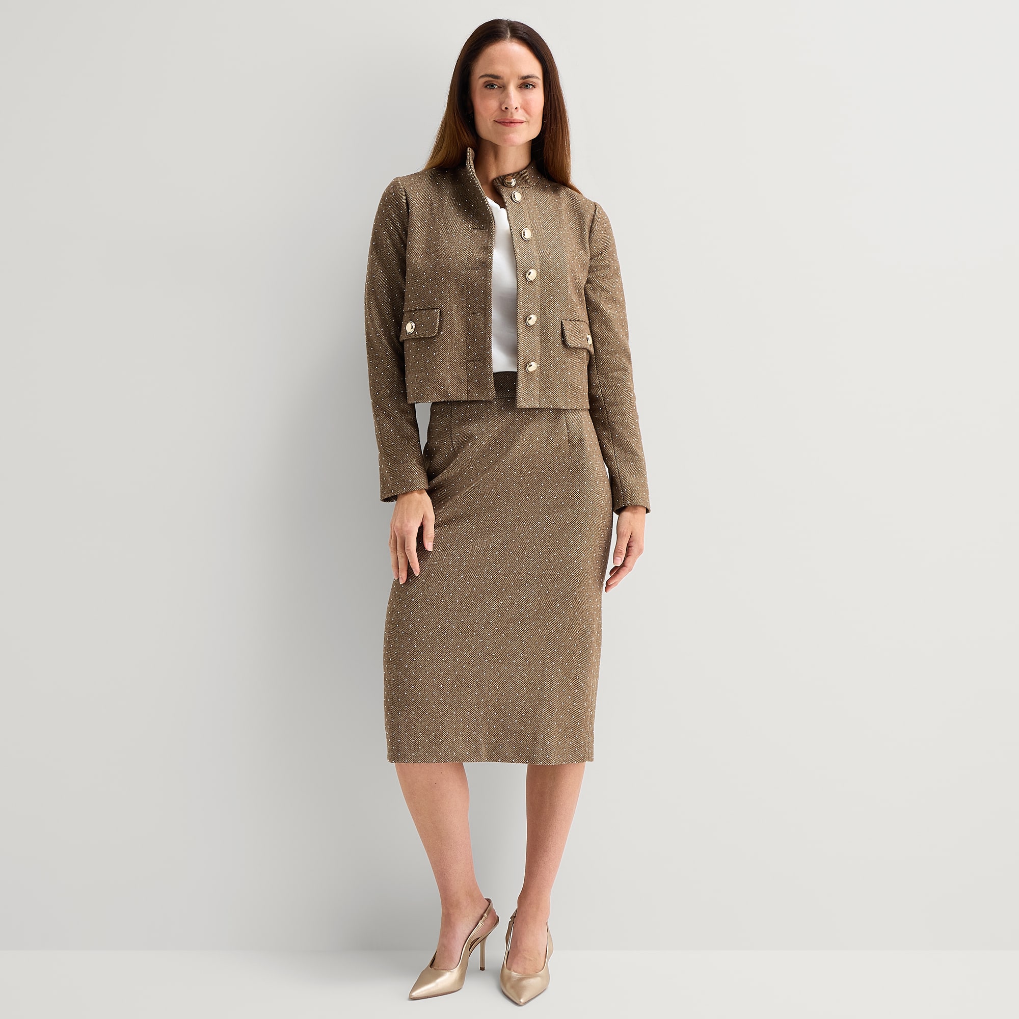 Liz Claiborne Womens Heavyweight Cropped Jacket