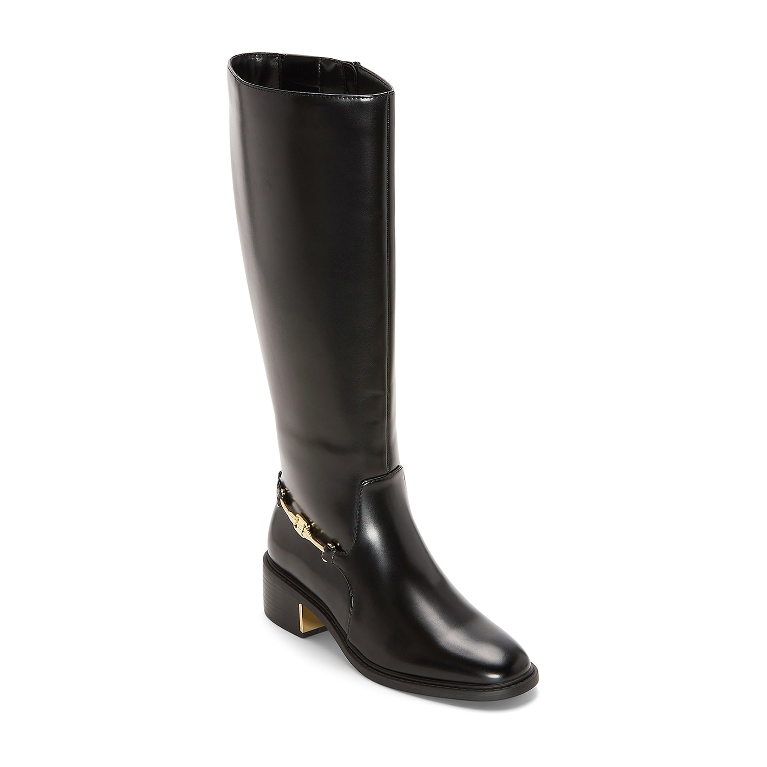 Liz Claiborne Womens Thane Wide Calf Block Heel Riding Boots