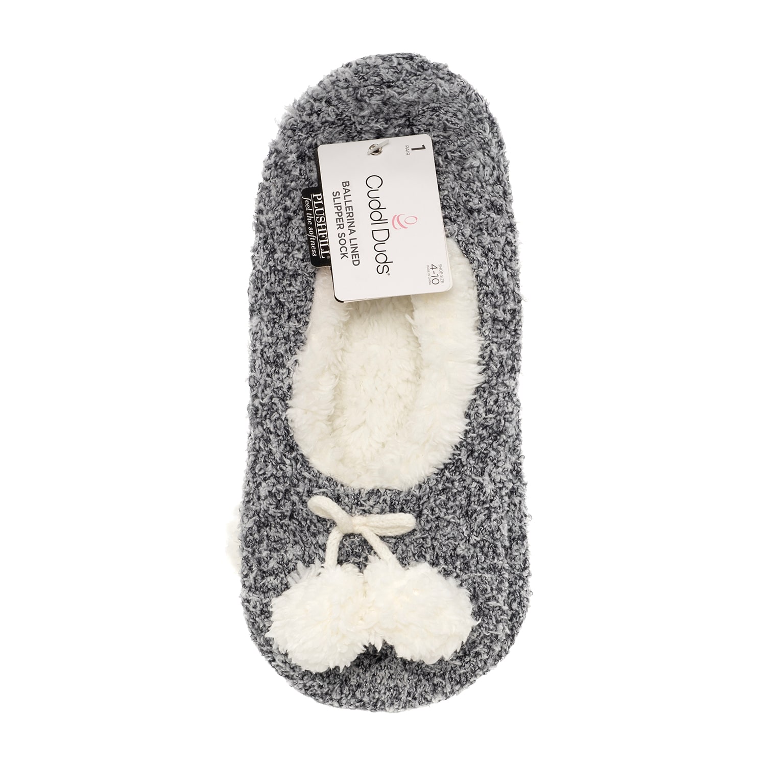 Cuddl Duds Slipper Sock Womens 1 Pair Socks