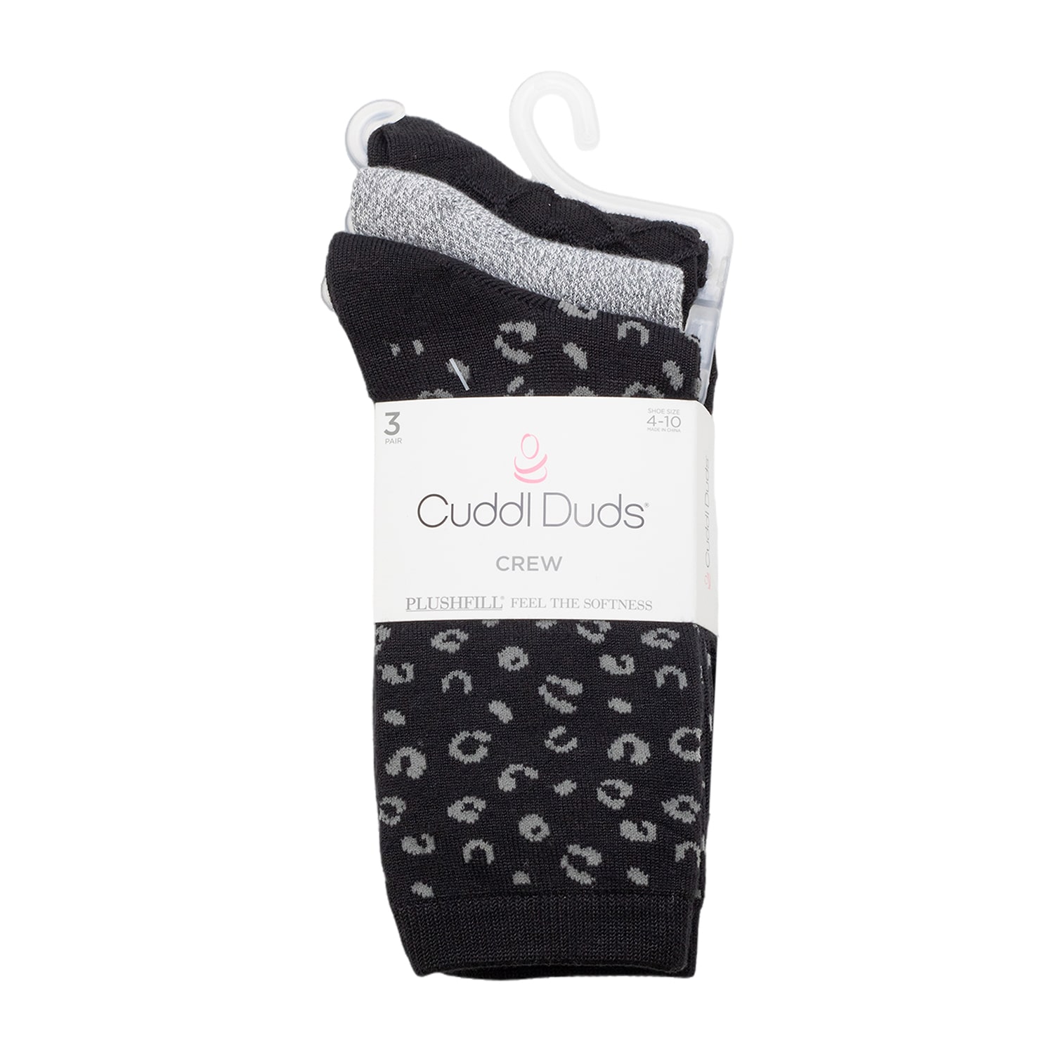 Cuddl Duds Sock Womens 3 Pair Crew Socks
