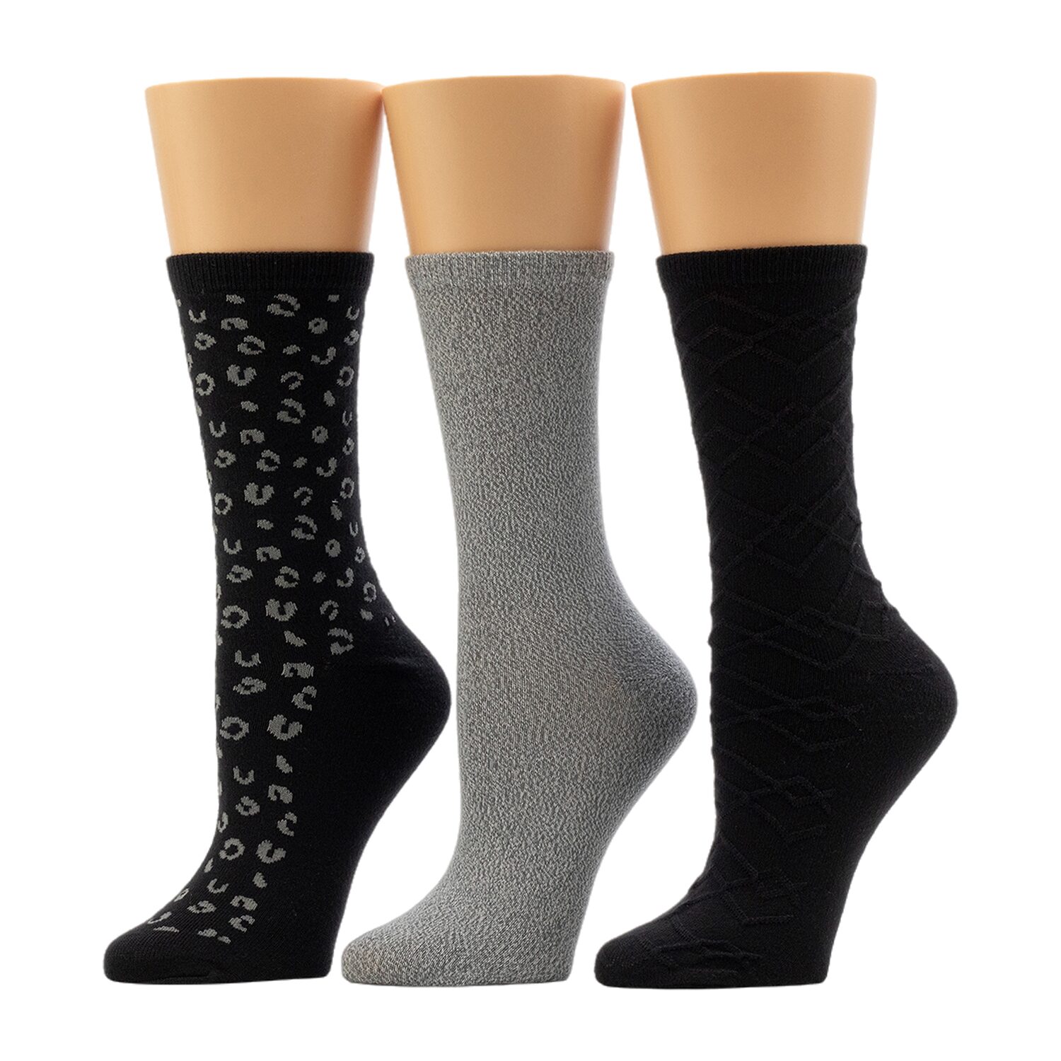 Cuddl Duds Sock Womens 3 Pair Crew Socks