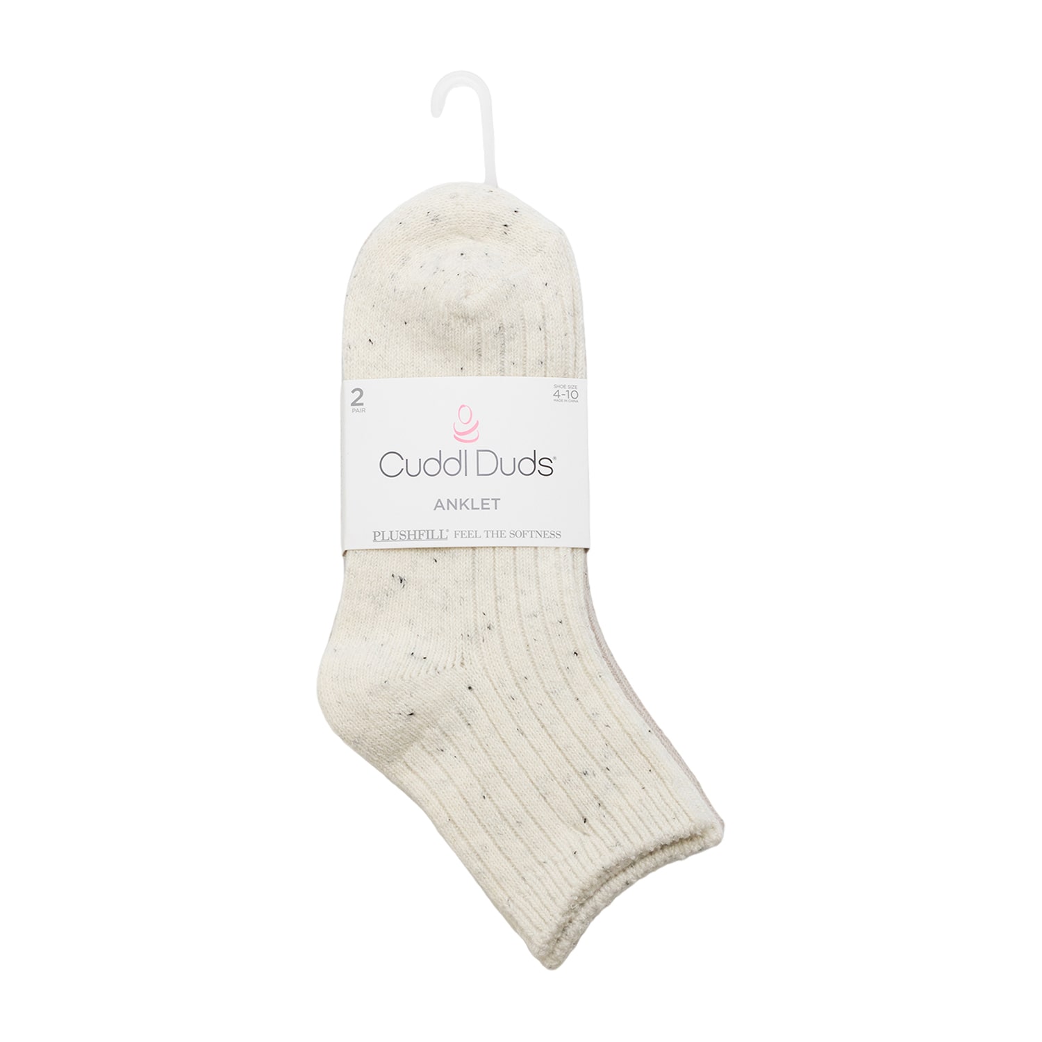 Cuddl Duds Sock Womens 2 Pair Low Cut Socks