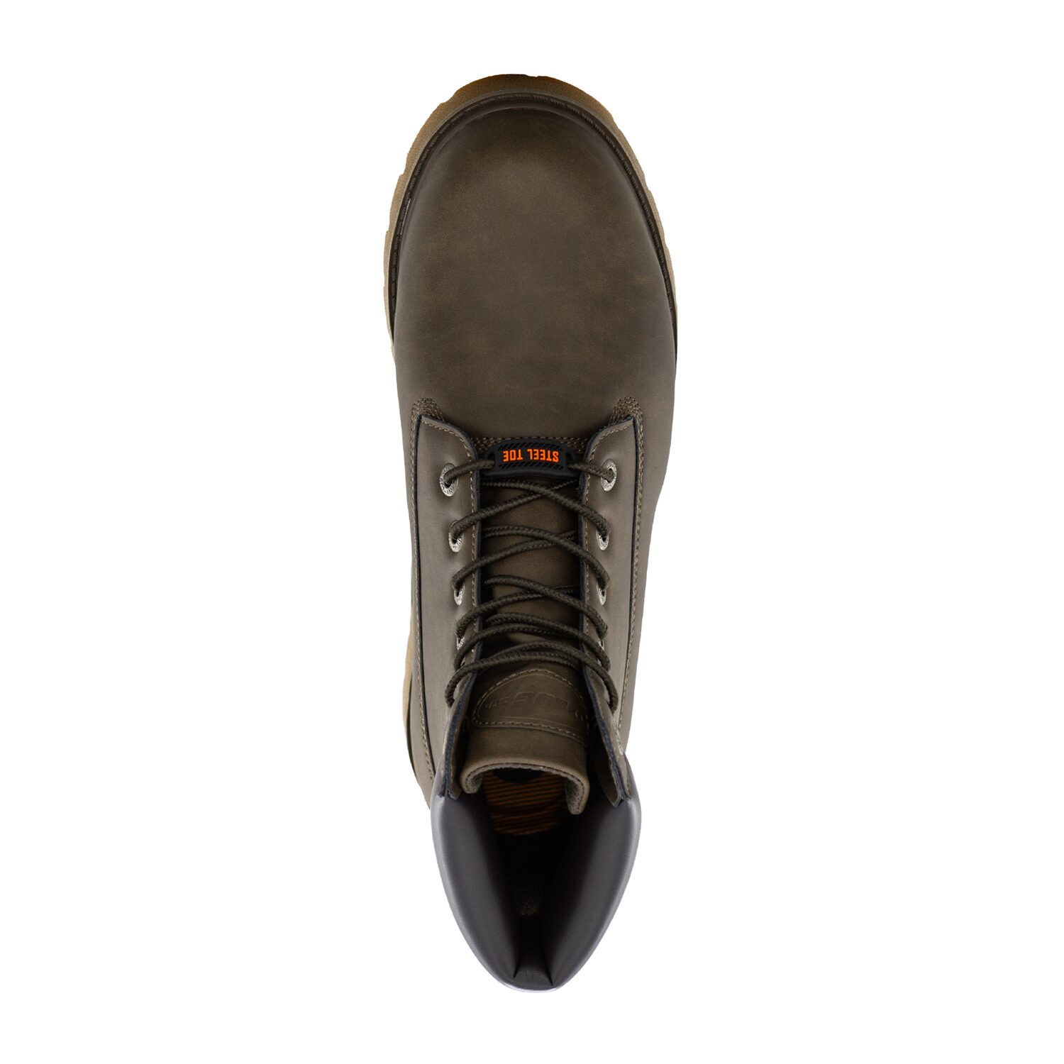 Lugz Mens Drifter 6 Steel Toe Slip Resistant Block Heel Work Boots