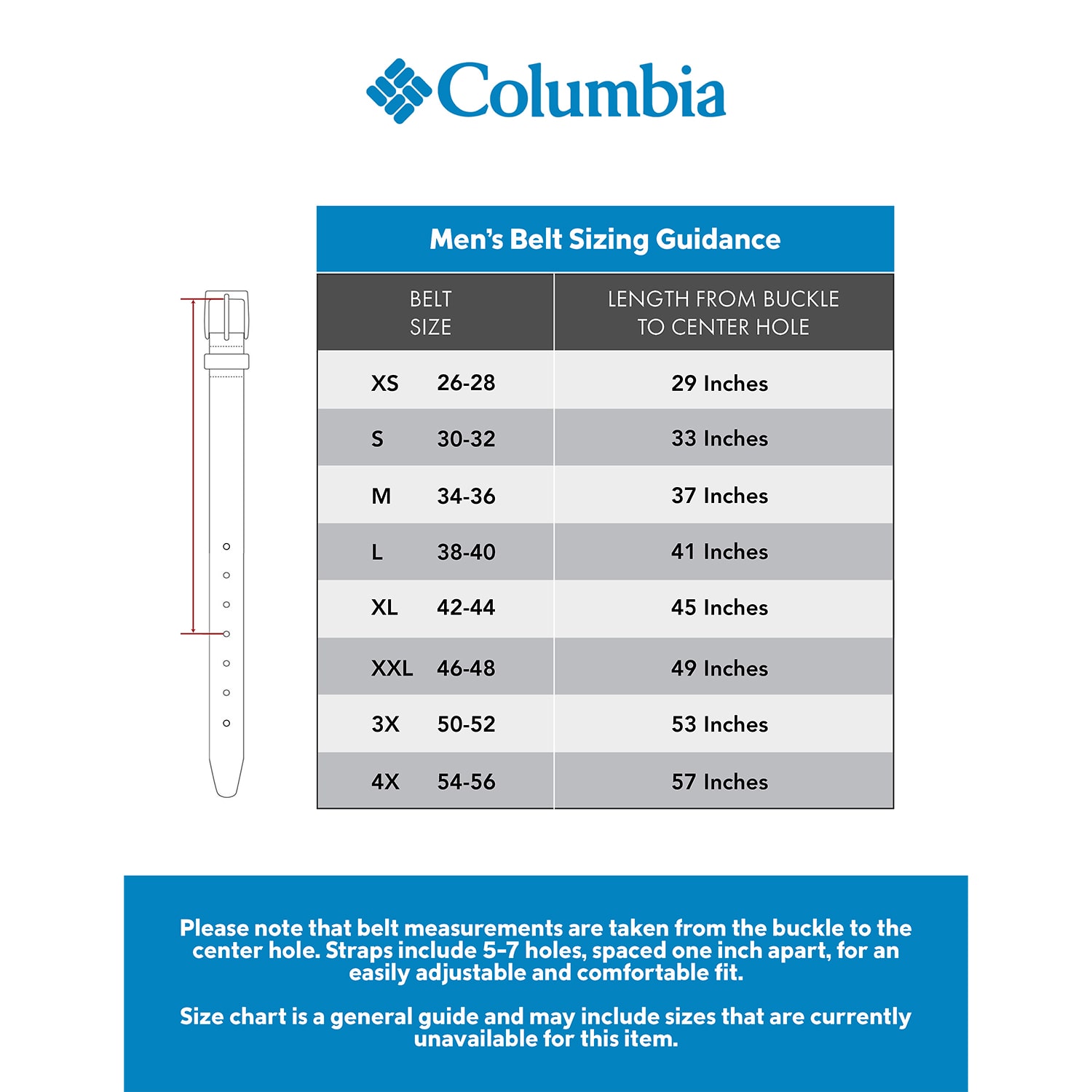 Columbia Reversible Belt Mens