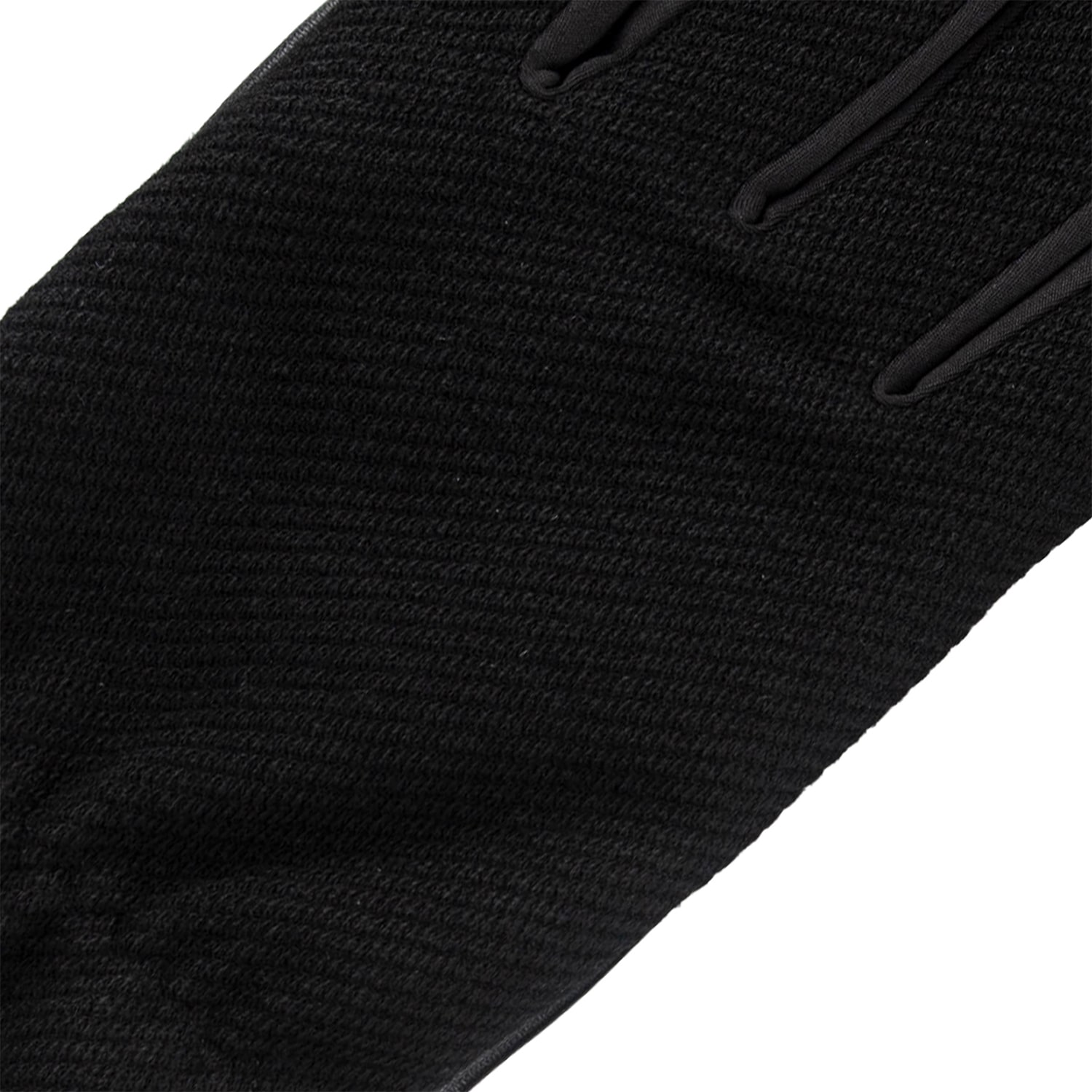 Isotoner Twill With Faux Leather Palm Touch Screen Enabled Gloves