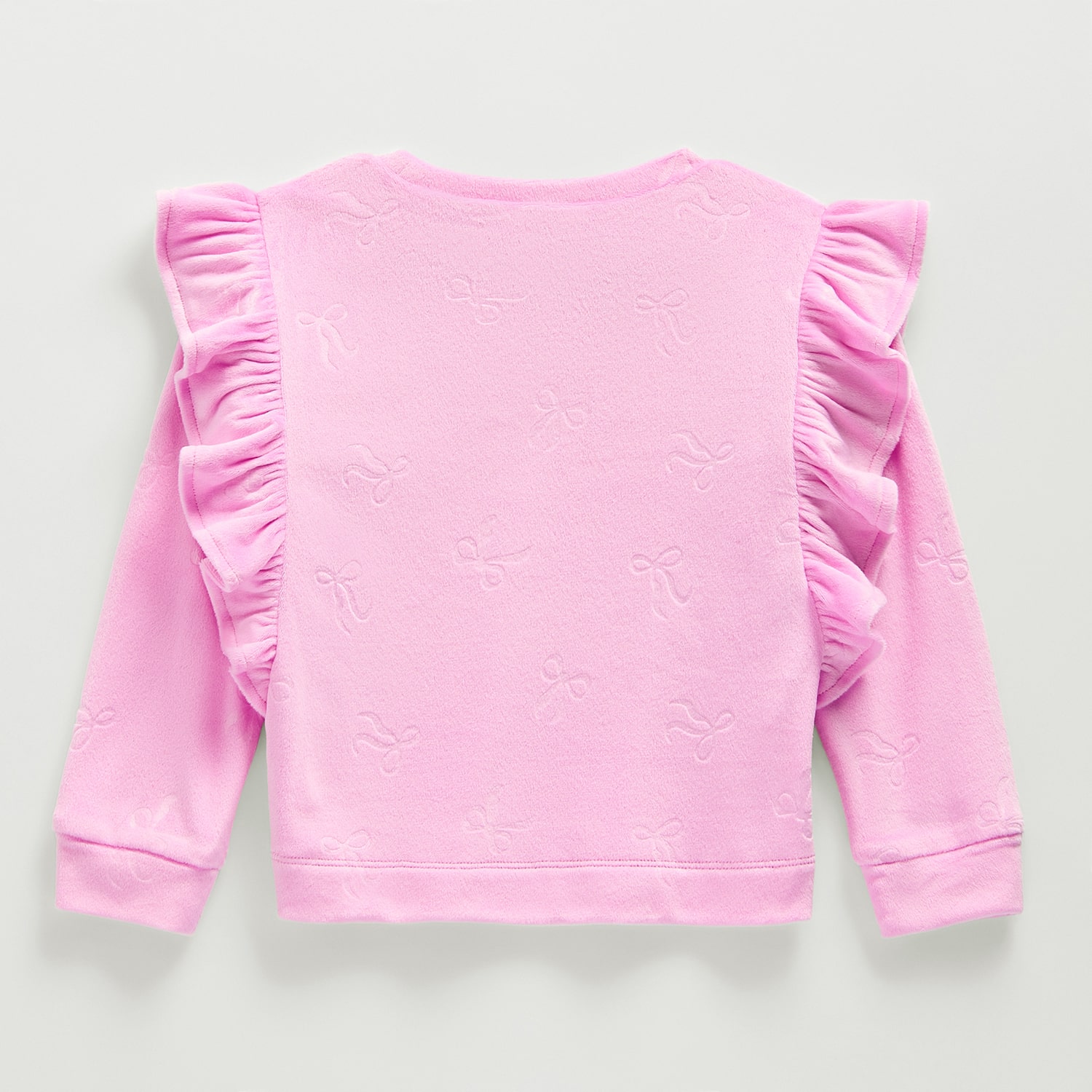 Okie Dokie Velour Toddler & Little Girls Round Neck Long Sleeve Sweatshirt