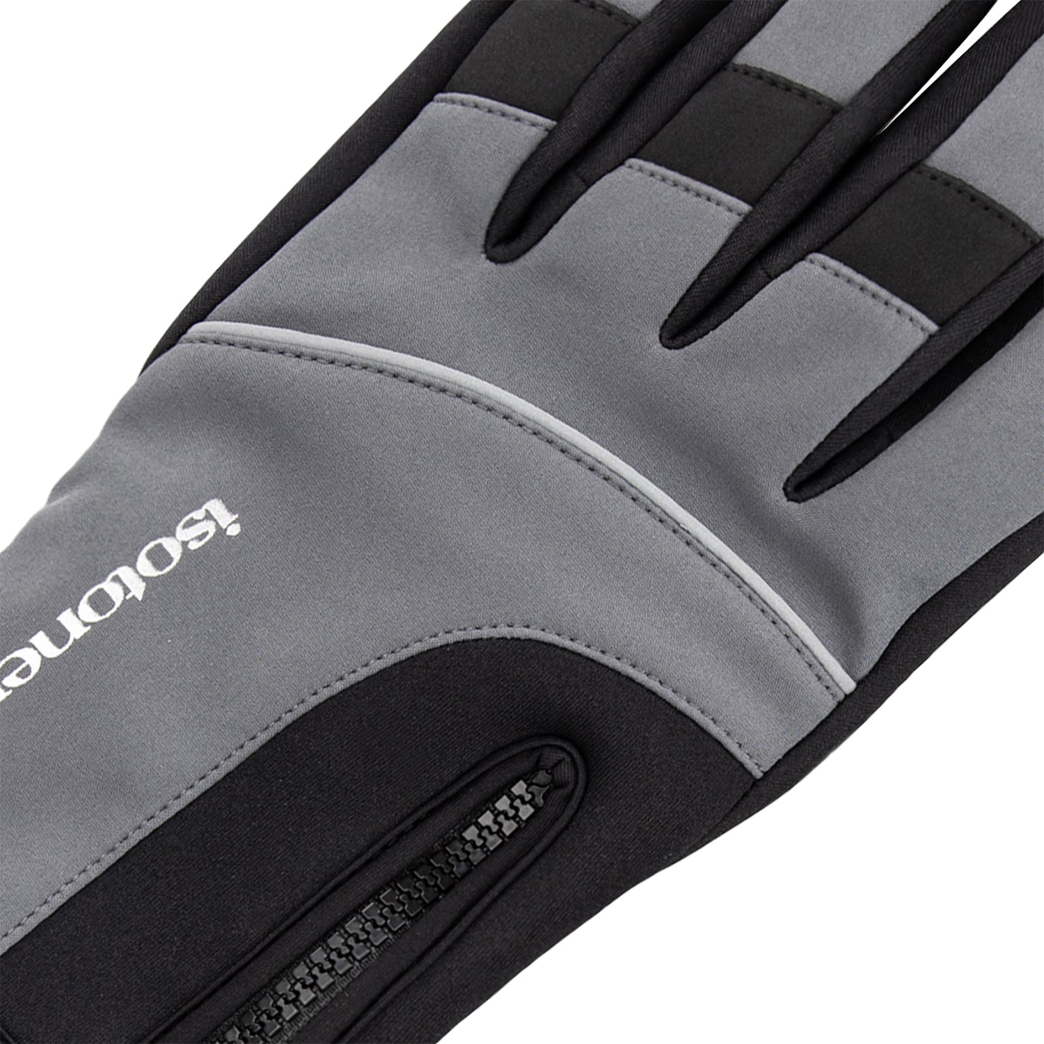 Isotoner Neoprene With Zipper​ Touch Screen Enabled Gloves