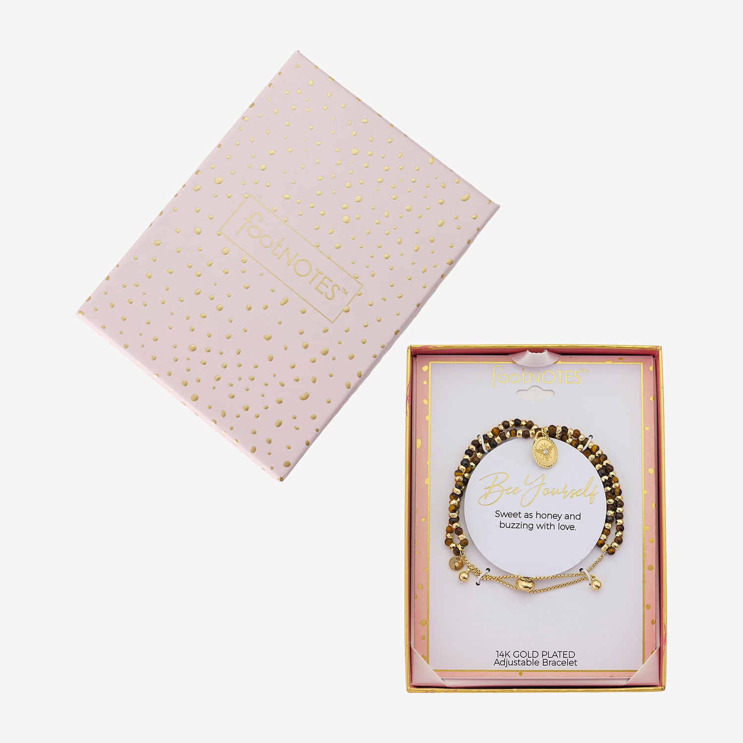 Footnotes Womens Brown Cubic Zirconia Round Bolo Bracelet