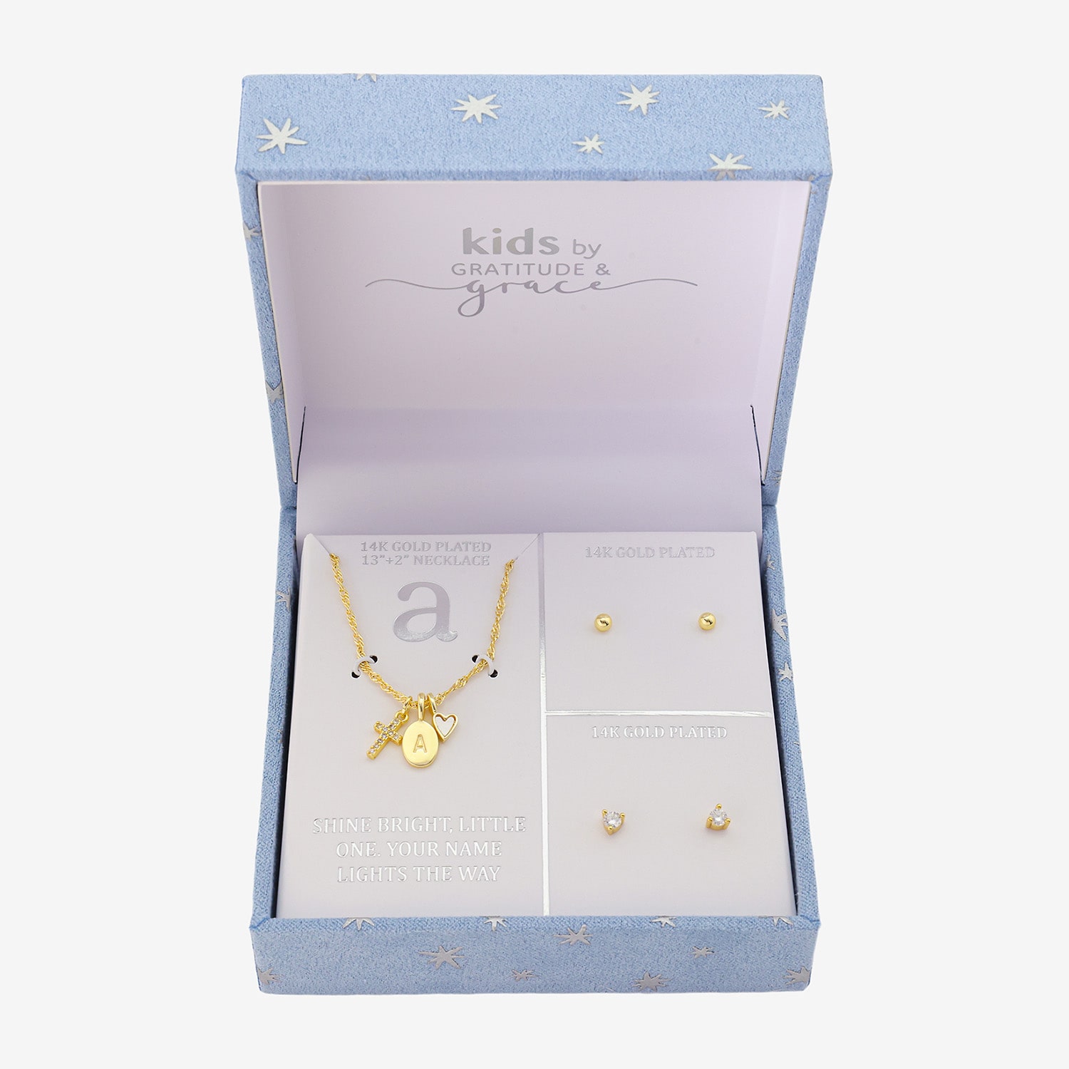 Gratitude & Grace Girls Cubic Zirconia Cross 3-pc. Necklace Set