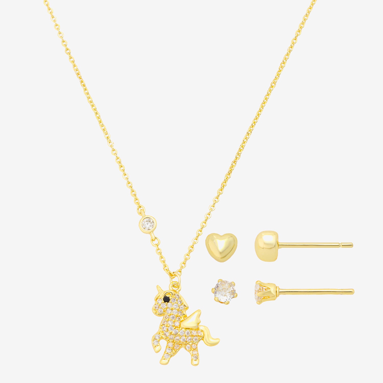 Gratitude & Grace Girls Cubic Zirconia 3-pc. Necklace Set