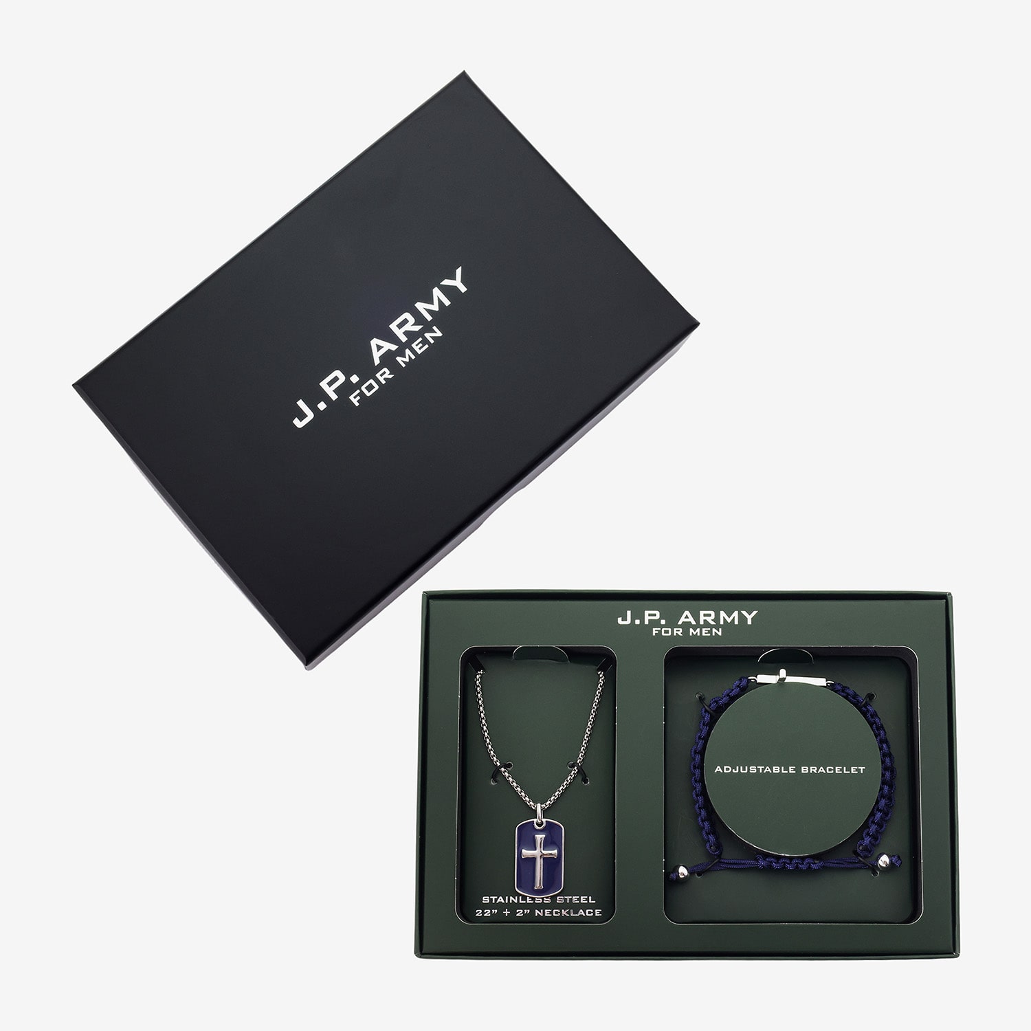 J.P. Army Mens Cross 2-pc. Jewelry Set