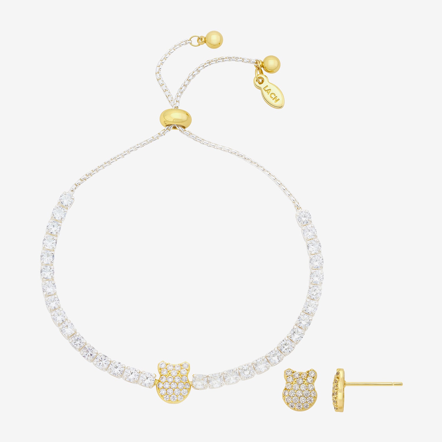 Disney Classics Womens Cubic Zirconia Winnie The Pooh 3-pc. Jewelry Set