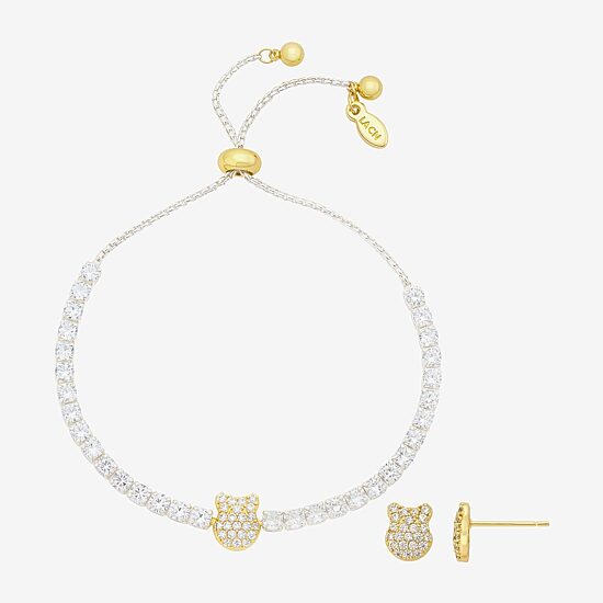 Disney Classics Womens Cubic Zirconia Winnie The Pooh 3-pc. Jewelry Set