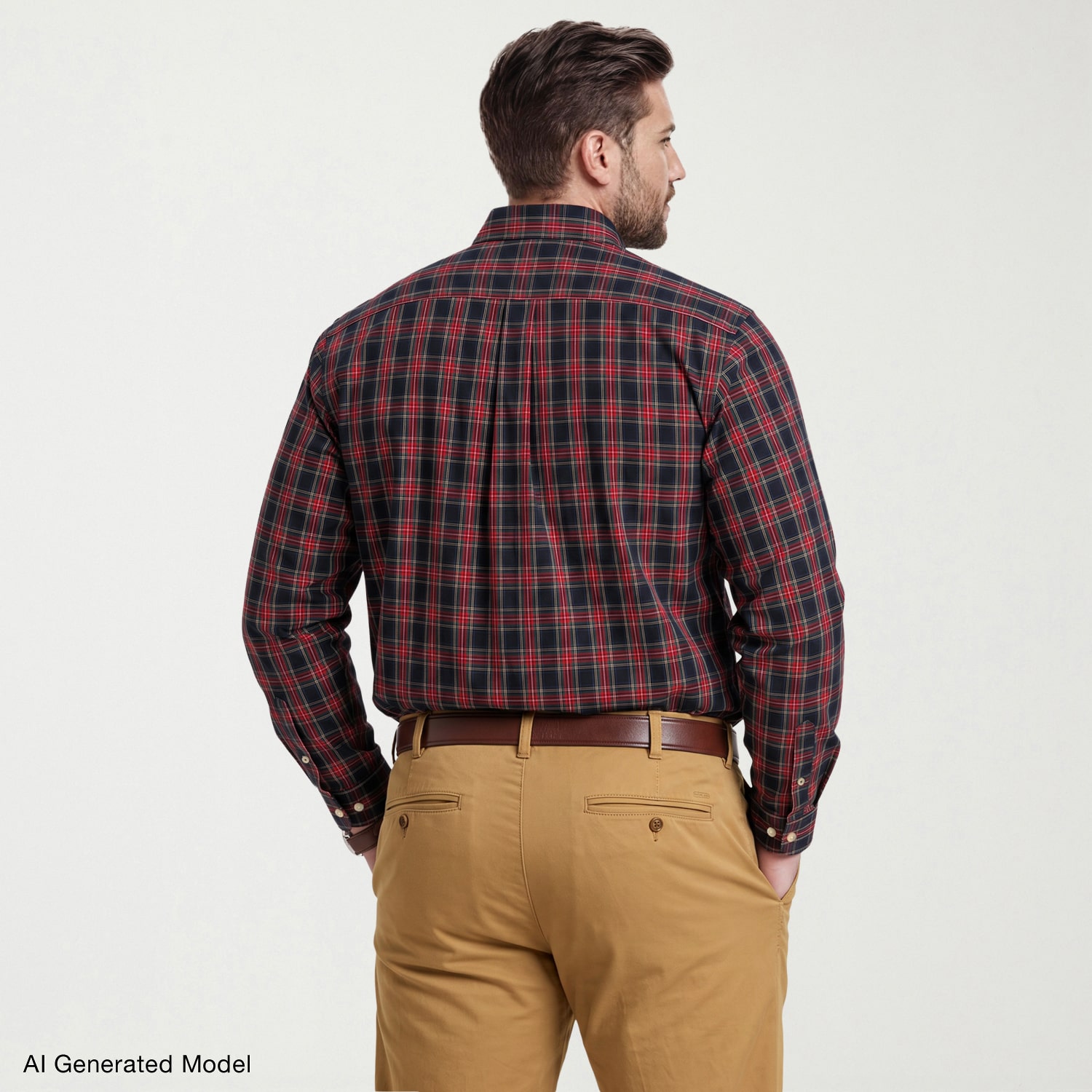 IZOD Mens Long Sleeve Regular Fit Big and Tall Button-Down Shirt