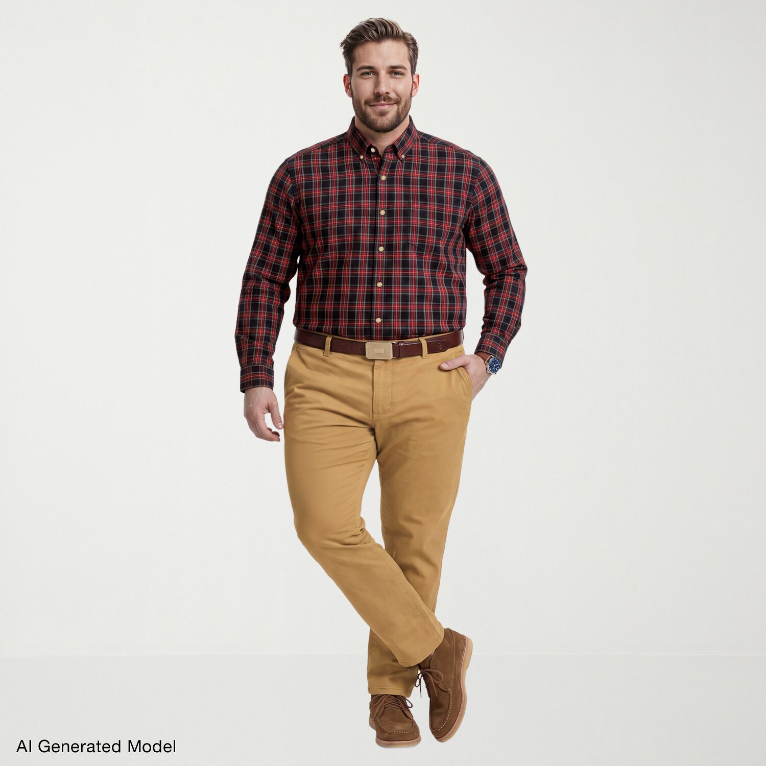 IZOD Mens Long Sleeve Regular Fit Big and Tall Button-Down Shirt