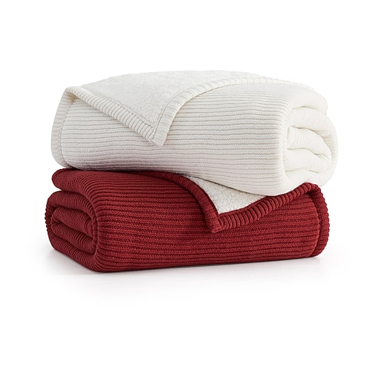 Martha Stewart Nina Knit Double Layer 50x60 Midweight Throw