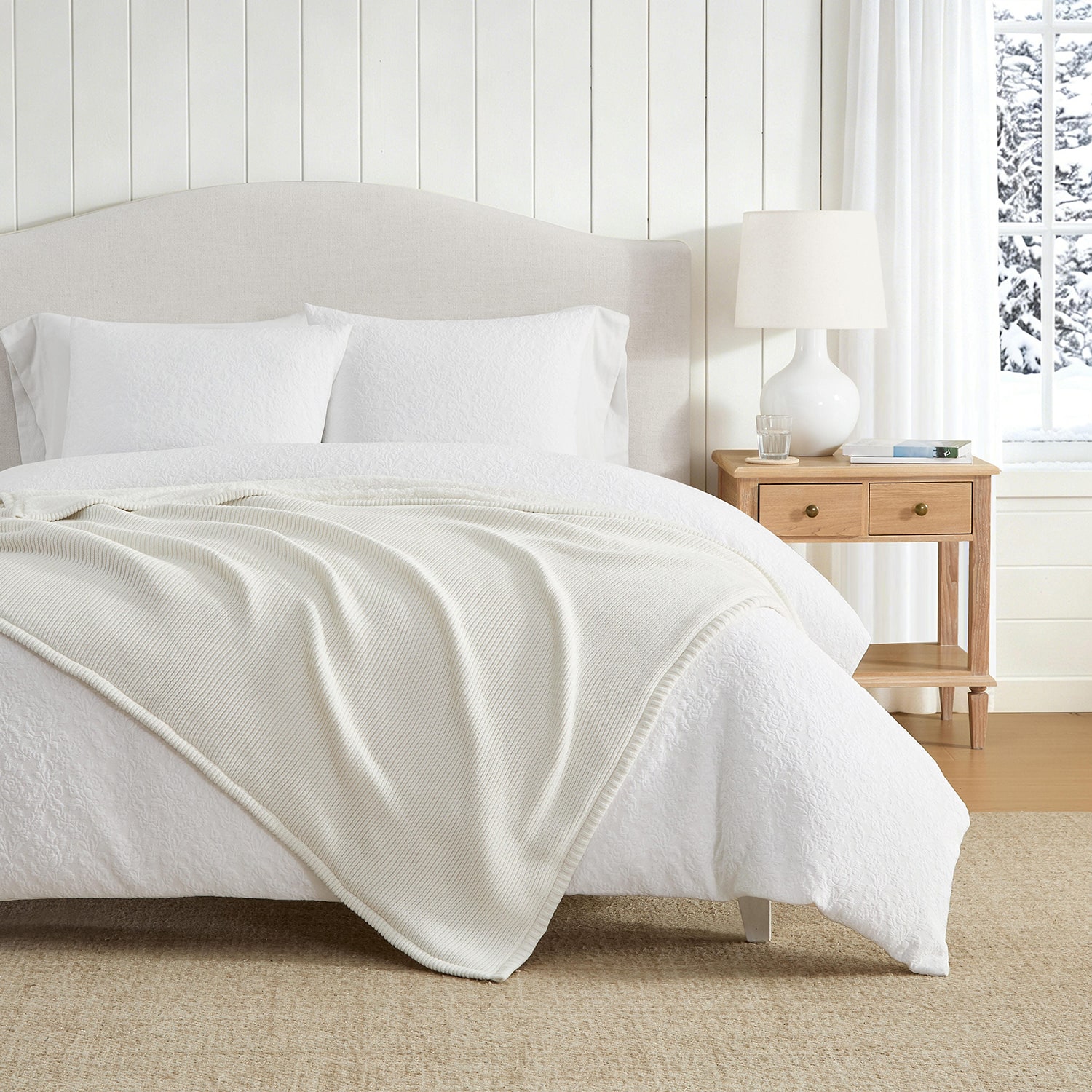 Martha Stewart Nina Knit Double Layer 50x60 Midweight Throw