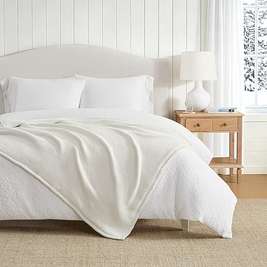 Martha Stewart Nina Knit Double Layer 50x60 Midweight Throw
