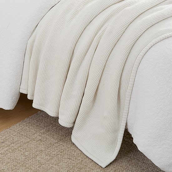 Martha Stewart Nina Knit Double Layer 50x60 Midweight Throw