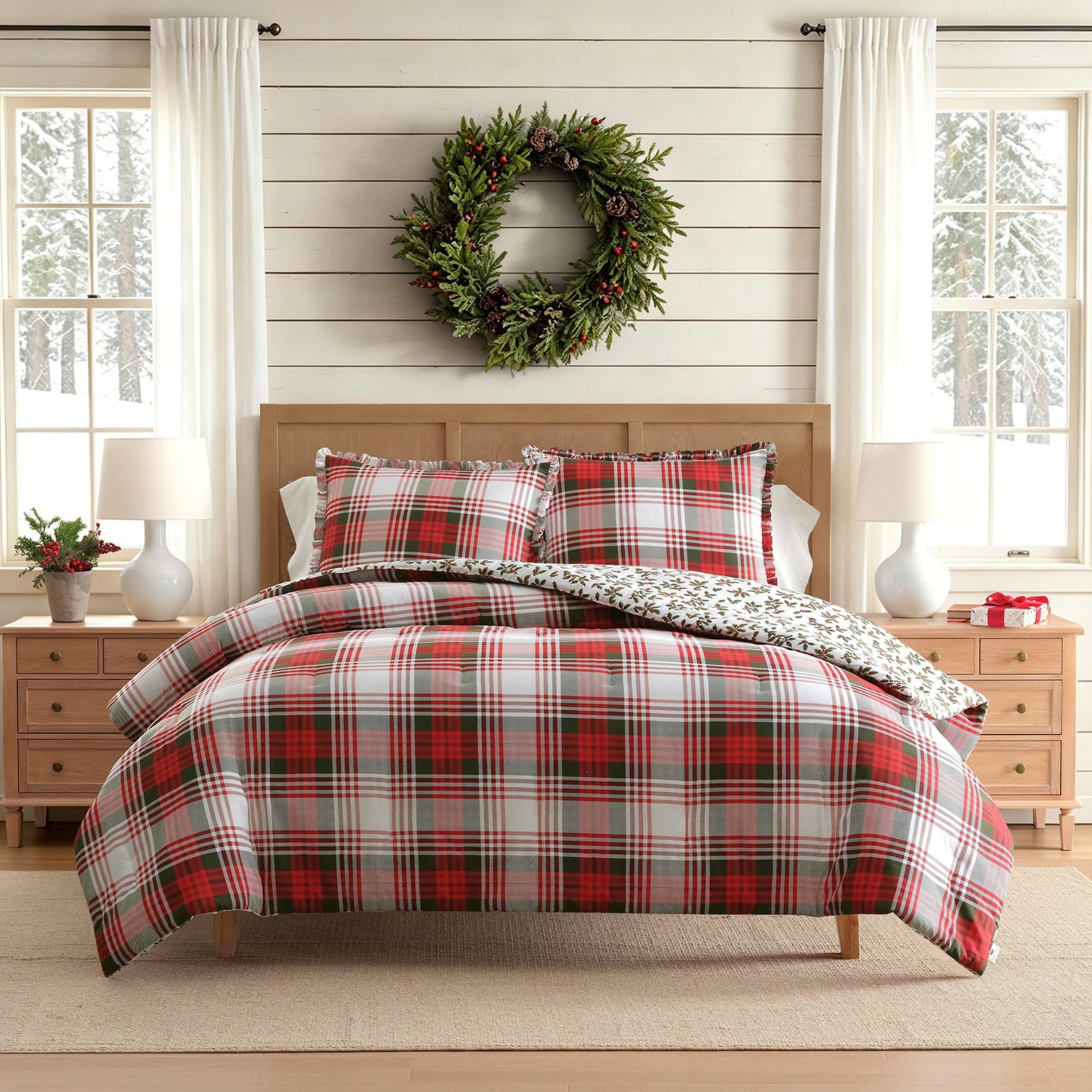 Martha Stewart Jack Pine 3-pc. Embellished Comforter Set
