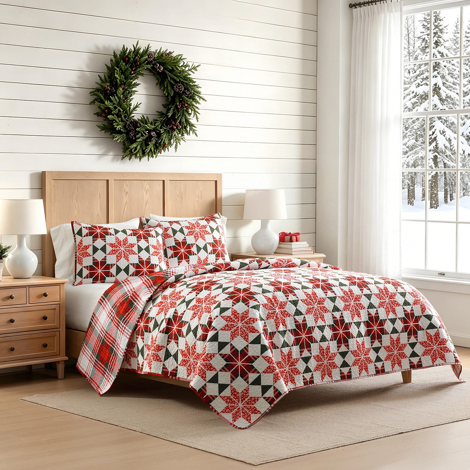 Martha Stewart North Star 3-pc. Quilt Set