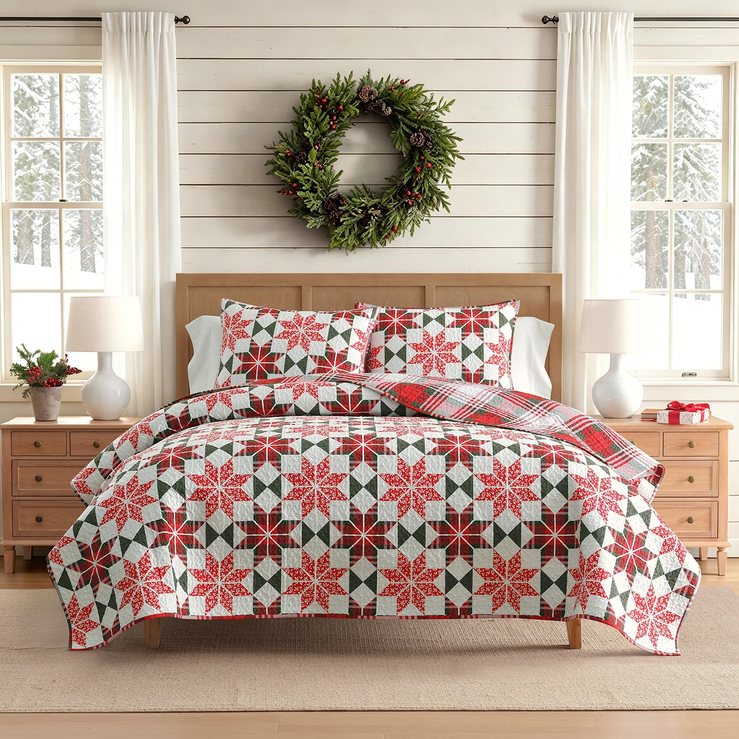 Martha Stewart North Star 3-pc. Quilt Set