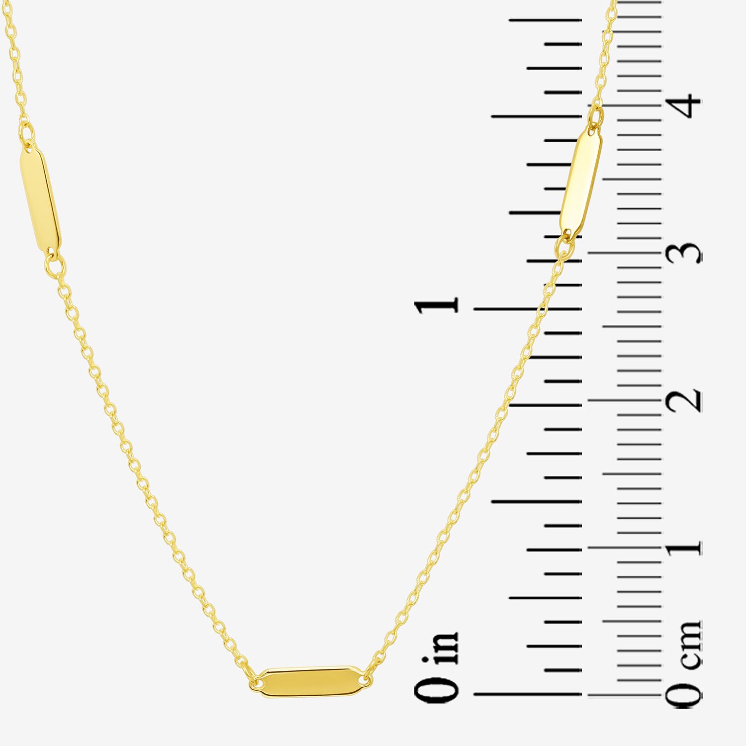 Gold Addiction Womens 10K Gold 16 Inch Link Chain Necklace
