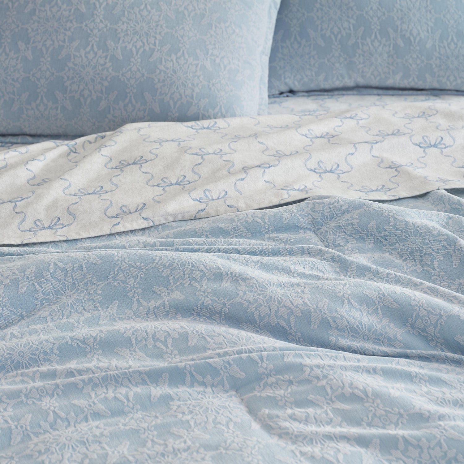Martha Stewart Snowflake Tile 3-pc. Comforter Set