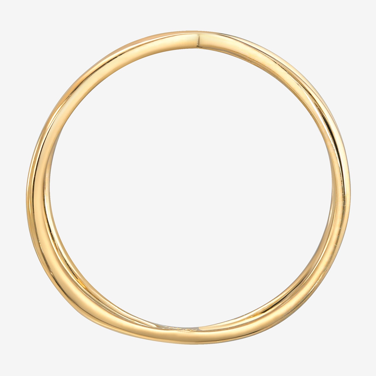 Gold Addiction Womens 10K Gold Crossover Band