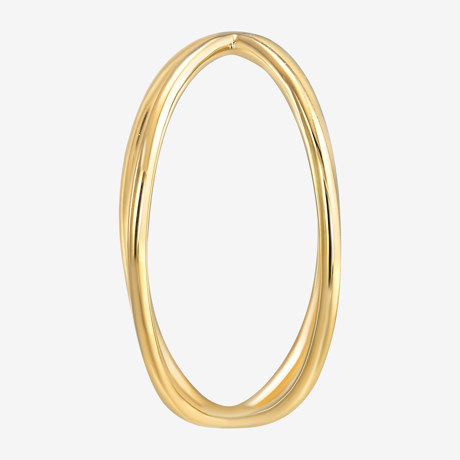 Gold Addiction Womens 10K Gold Crossover Band