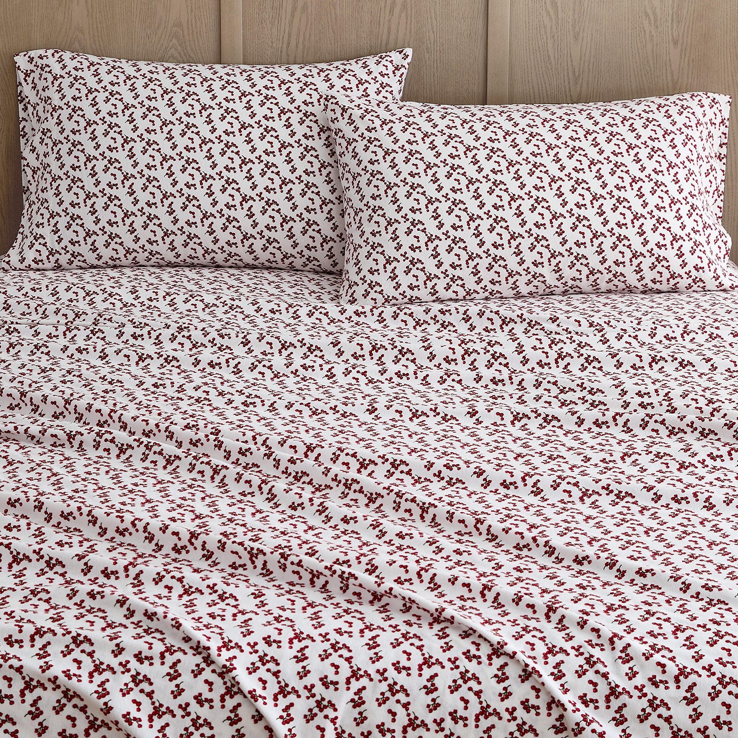 Martha Stewart Holiday Flannel Sheet Set