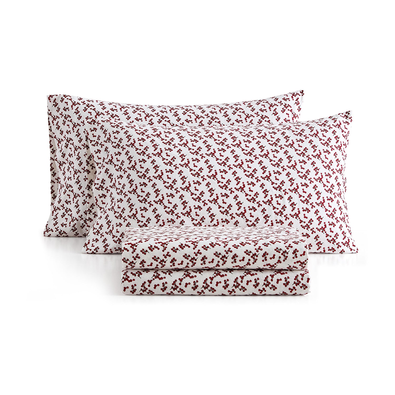 Martha Stewart Holiday Flannel Sheet Set